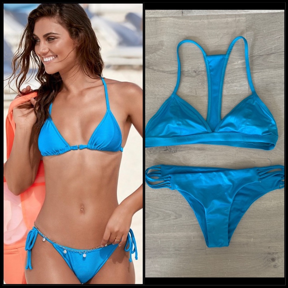 Vitamin A Metallic Blue Bikini